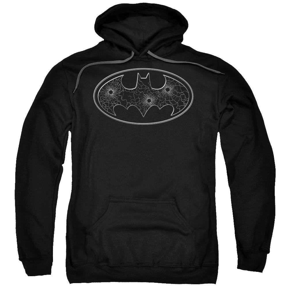 Batman Glass Hole Logo - Pullover Hoodie