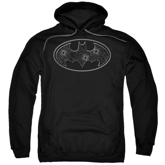 Batman Glass Hole Logo - Pullover Hoodie