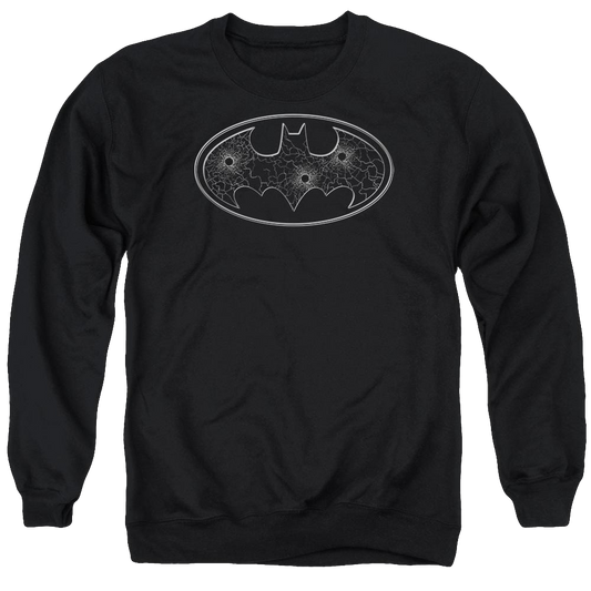 Batman Glass Hole Logo - Men's Crewneck Sweatshirt