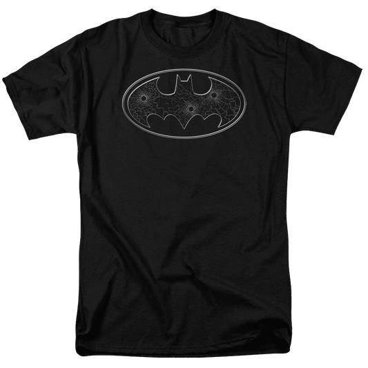 Batman Glass Hole Logo - Men's Regular Fit T-Shirt