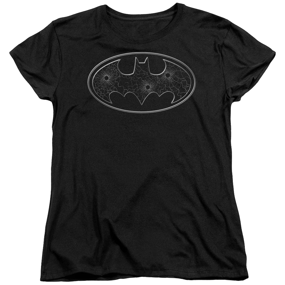 Batman Glass Hole Logo - Women's T-Shirt