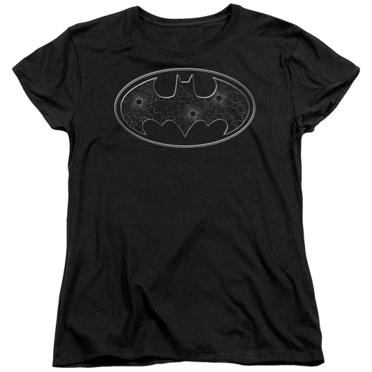 Batman Glass Hole Logo - Women's T-Shirt