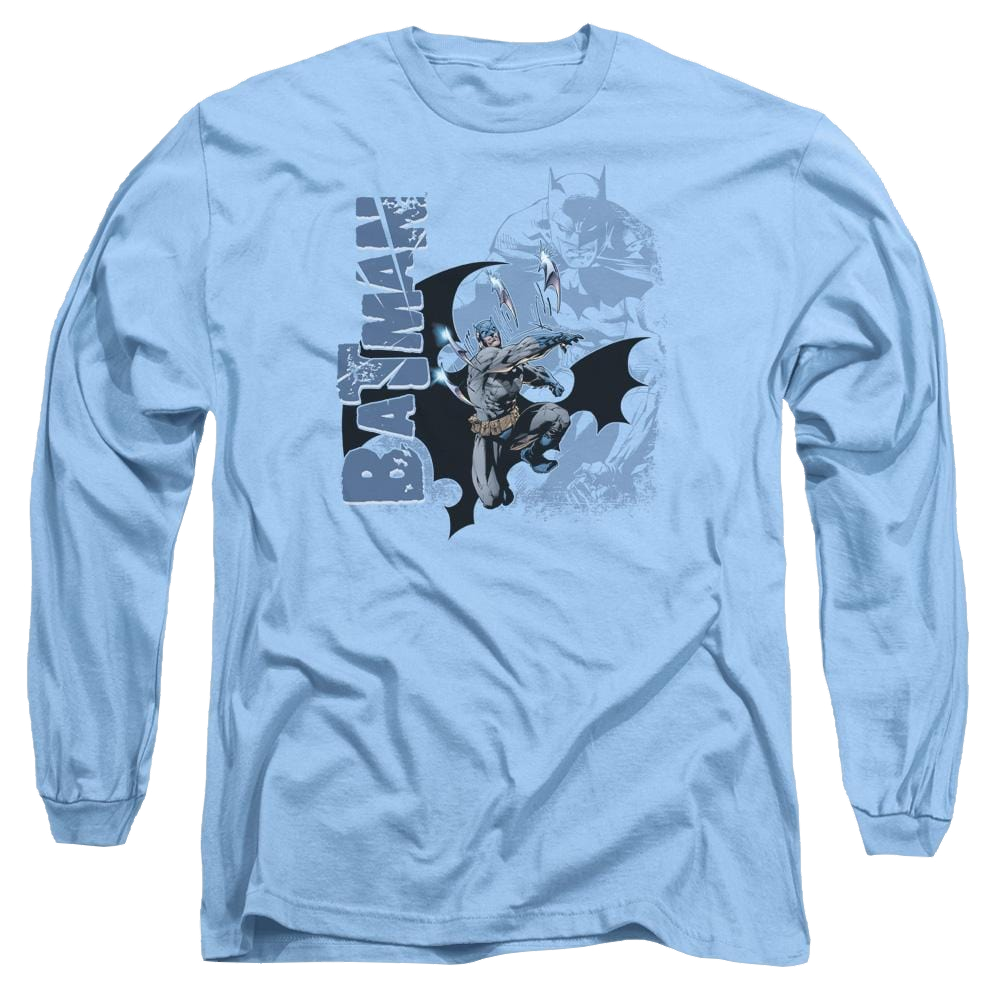 Batman Throwing Blades - Men's Long Sleeve T-Shirt