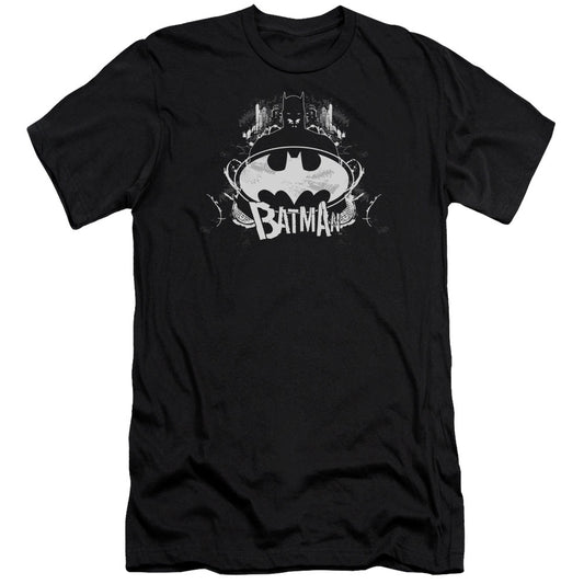Batman Grim & Grity Premium Bella Canvas Slim Fit Mens T Shirt Black