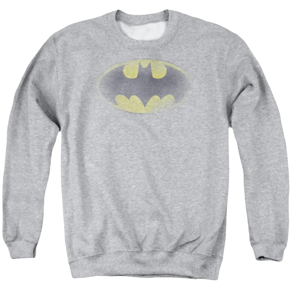 Batman Faded Logo - Men's Crewneck Sweatshirt