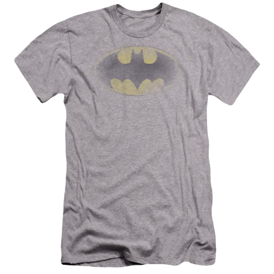 Batman Faded Logo - Men's Premium Slim Fit T-Shirt