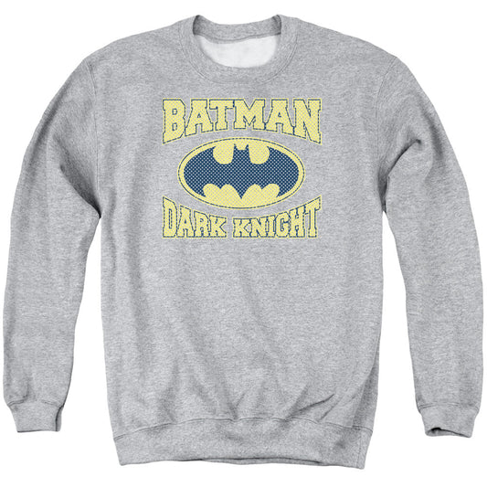 Batman Dark Knight Jersey Mens Crewneck Sweatshirt Athletic Heather