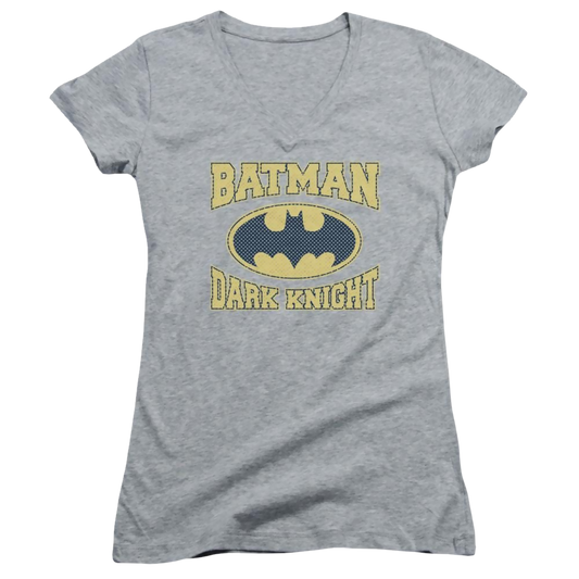 Batman Dark Knight Jersey - Juniors V-Neck T-Shirt