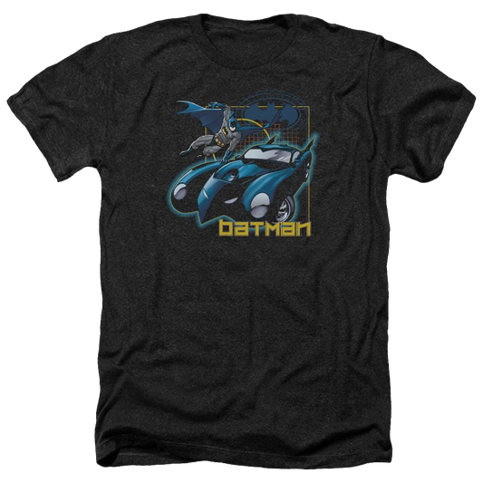 Batman Nice Wheels - Men's Heather T-Shirt