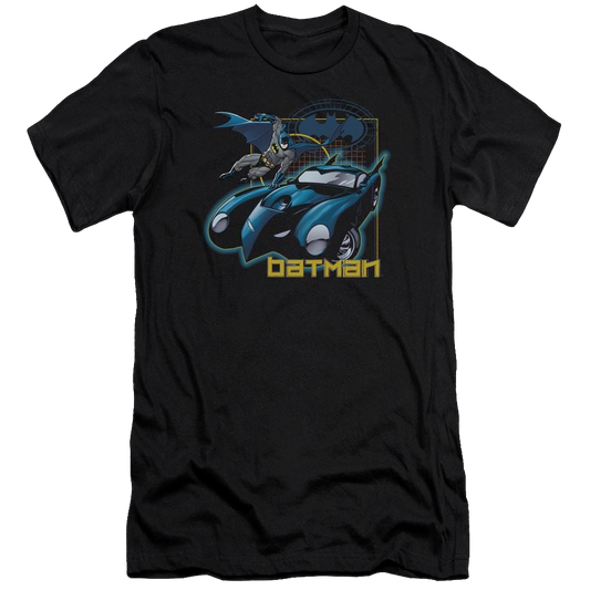 Batman Nice Wheels - Men's Premium Slim Fit T-Shirt