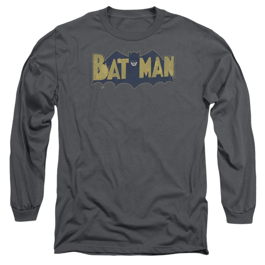 Batman Vintage Logo Splatter - Men's Long Sleeve T-Shirt