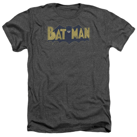 Batman Vintage Logo Splatter - Men's Heather T-Shirt