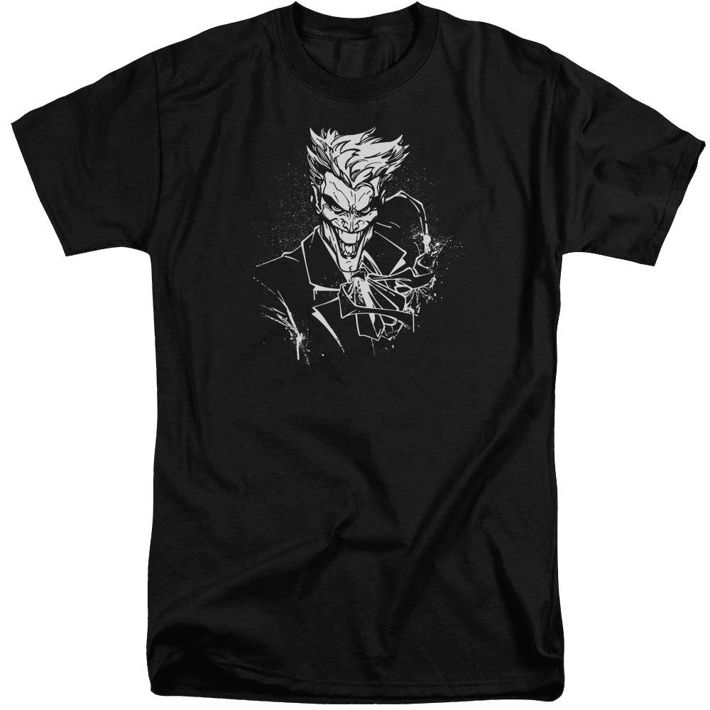 Batman Jokers Splatter Smile - Men's Tall Fit T-Shirt
