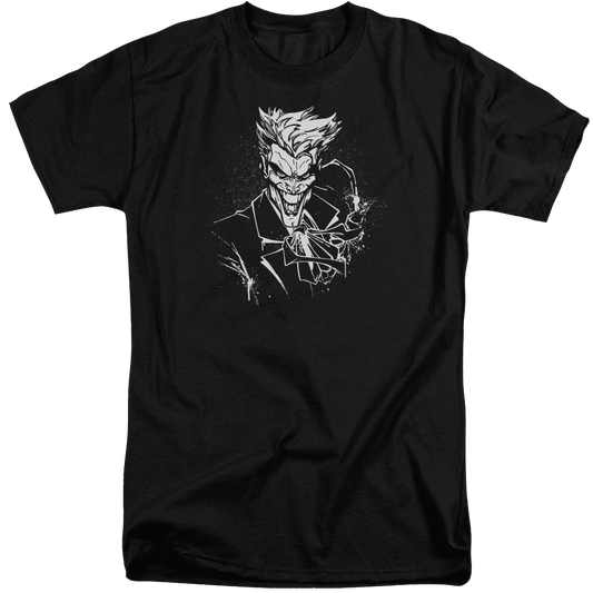 Batman Jokers Splatter Smile - Men's Tall Fit T-Shirt