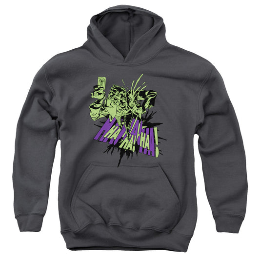 Batman Ell My Flower Kids Youth Hoodie Charcoal