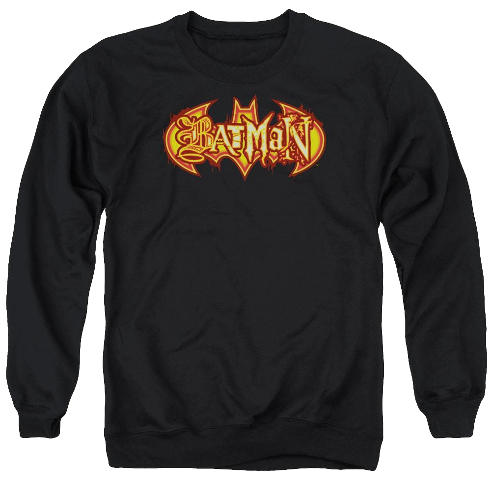 Batman Fiery Shield - Men's Crewneck Sweatshirt