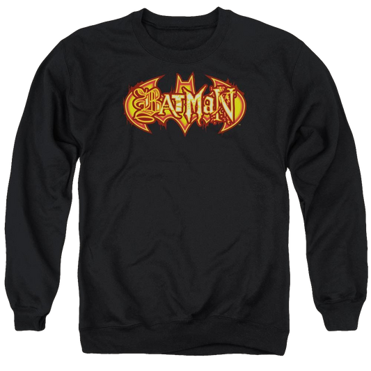 Batman Fiery Shield - Men's Crewneck Sweatshirt