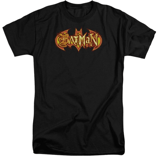 Batman Fiery Shield - Men's Tall Fit T-Shirt
