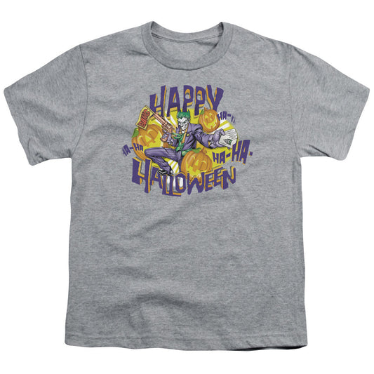 Batman Ha Ha Halloween Kids Youth T Shirt Athletic Heather
