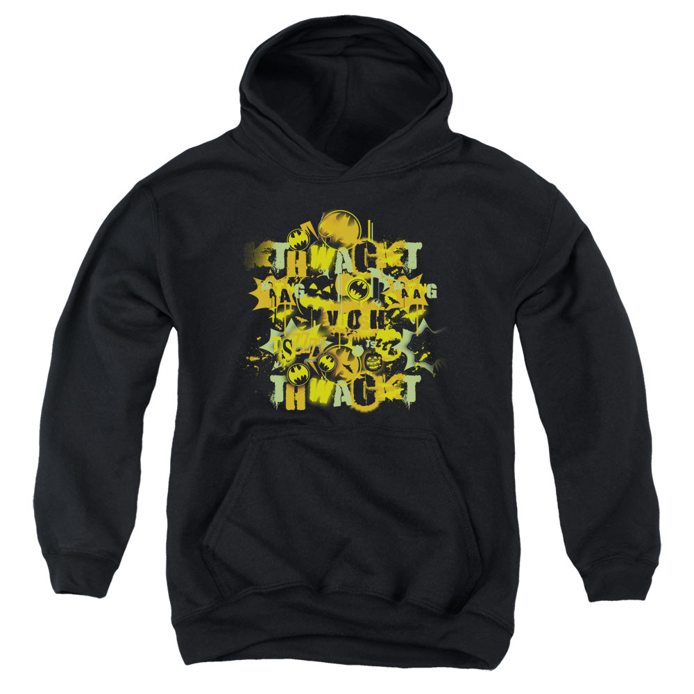 Batman Halloween Knight Sounds Kids Youth Hoodie Black