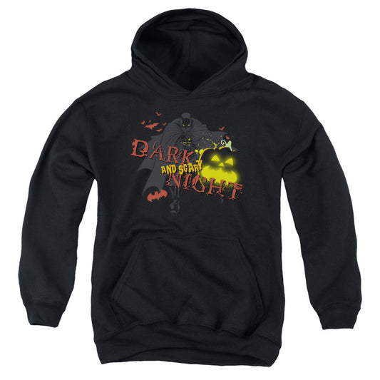 Batman Dark And Scary Night Kids Youth Hoodie Black