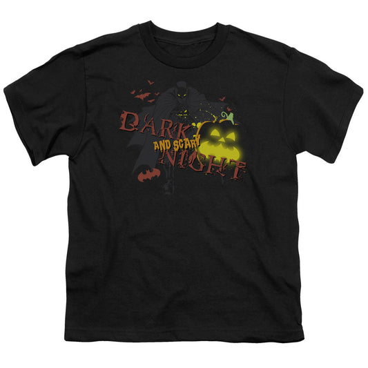 Batman Dark And Scary Night Kids Youth T Shirt Black