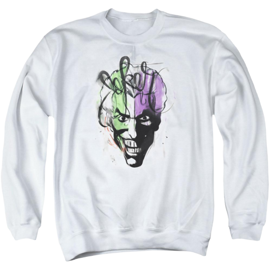 Batman Joker Airbrush - Men's Crewneck Sweatshirt