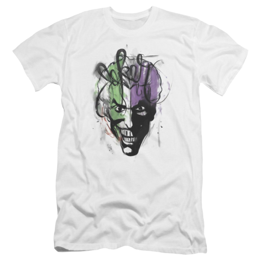 Batman Joker Airbrush - Men's Premium Slim Fit T-Shirt