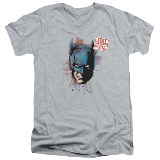 Batman Hello - Men's V-Neck T-Shirt