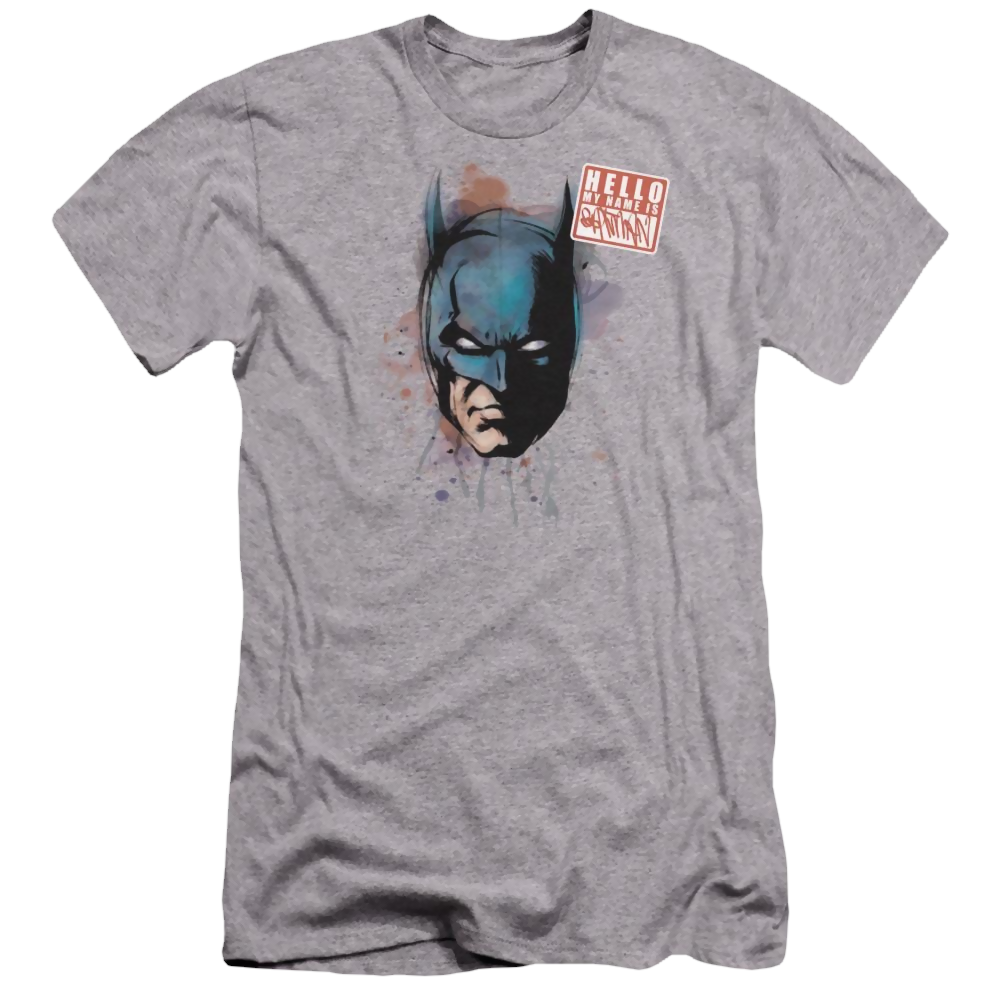 Batman Hello - Men's Premium Slim Fit T-Shirt