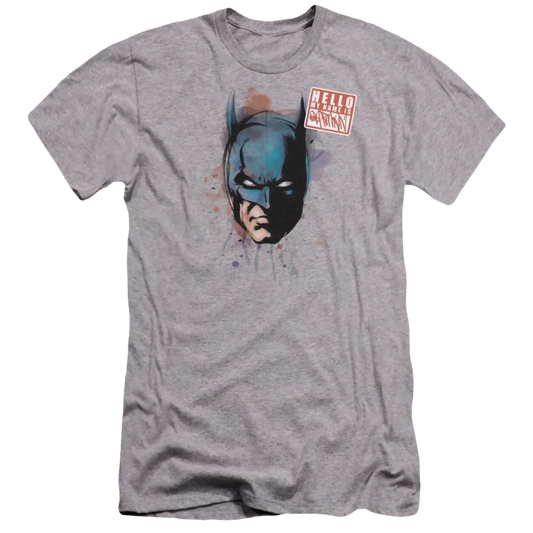 Batman Hello - Men's Premium Slim Fit T-Shirt