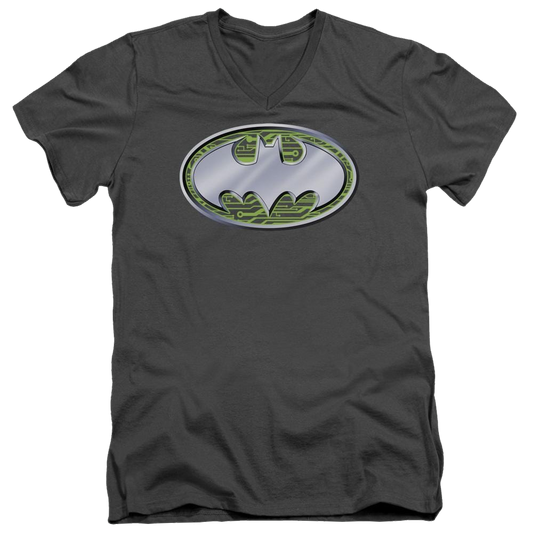 Batman Circuits Logo - Men's V-Neck T-Shirt