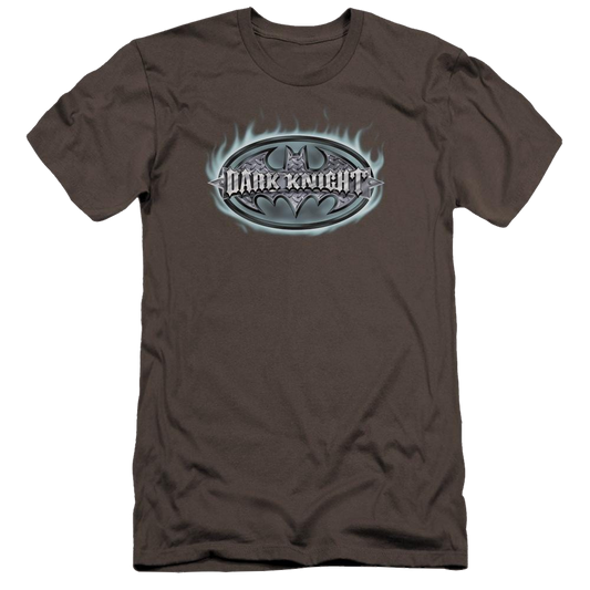 Batman Dark Knight Steel Shield - Men's Premium Slim Fit T-Shirt