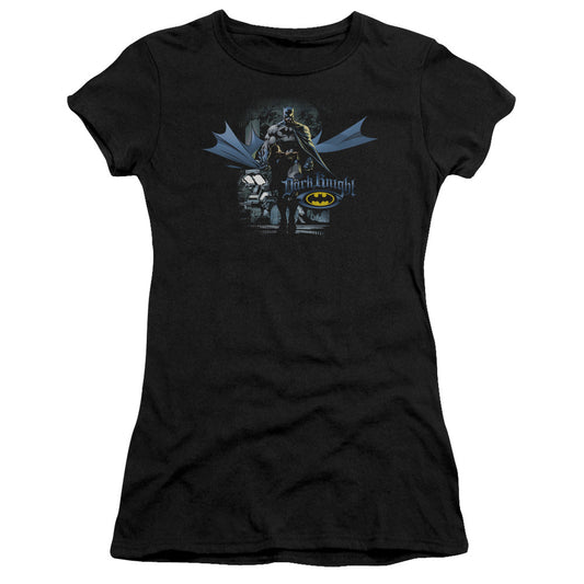 Batman From The Depths Junior Sheer Cap Sleeve Womens T Shirt Black