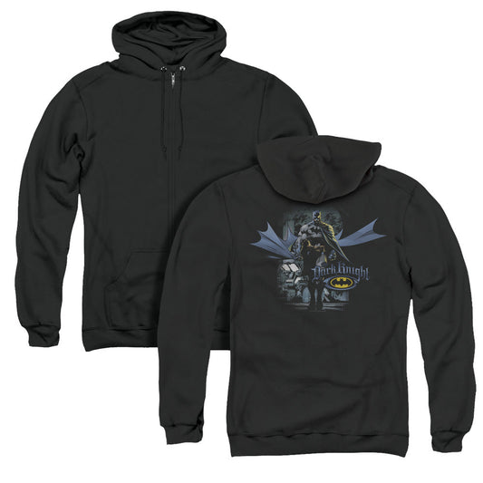 Batman From The Depths Back Print Zipper Mens Hoodie Black