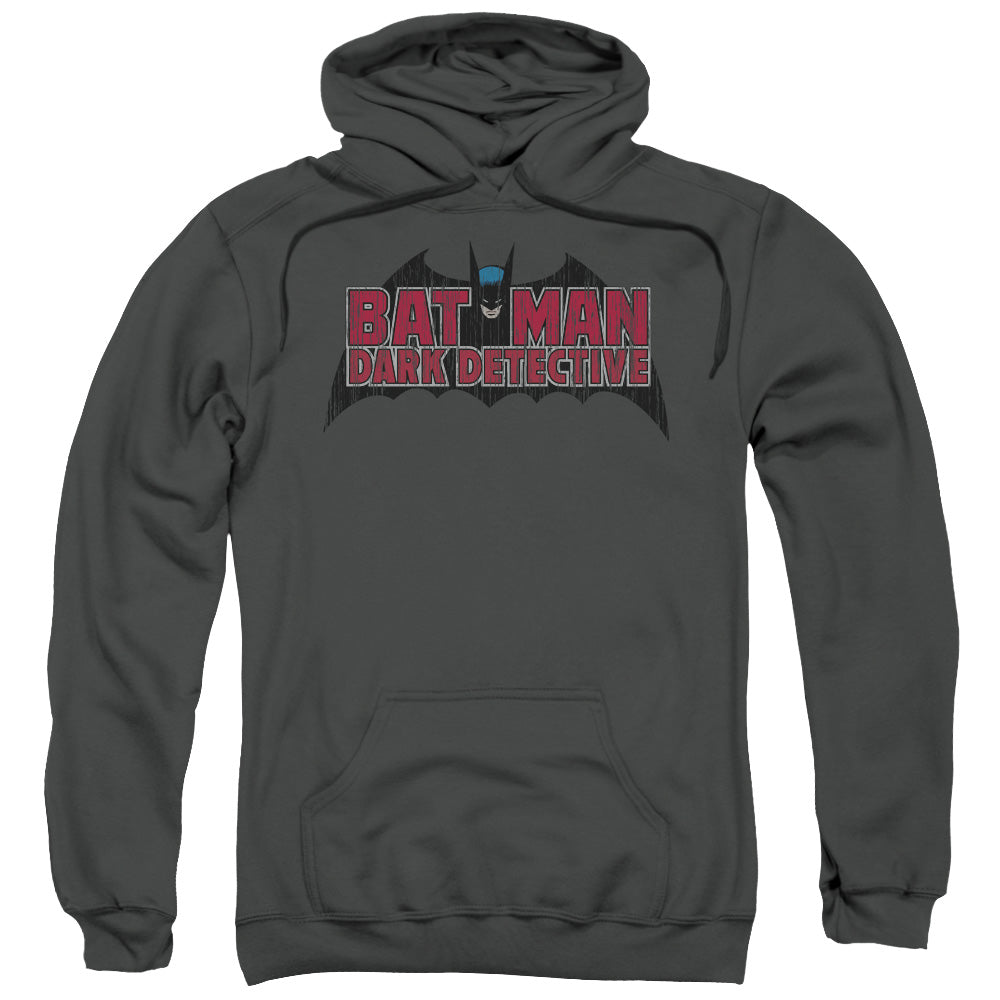 Batman Dark Detective Mens Hoodie Charcoal