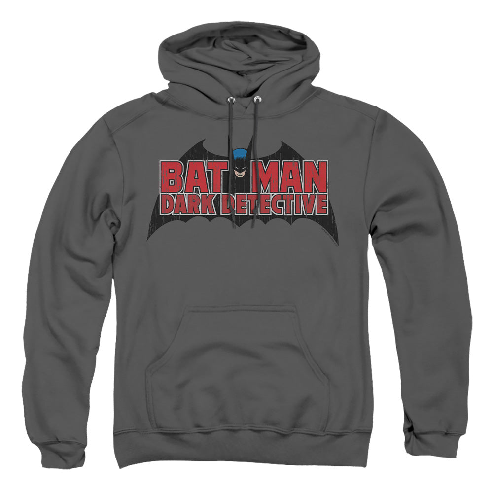 Batman Dark Detective Mens Hoodie Charcoal