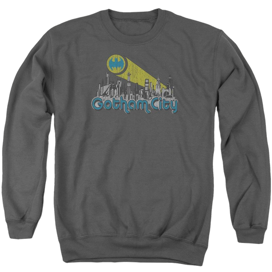 Batman Gotham City Distressed - Men's Crewneck Sweatshirt