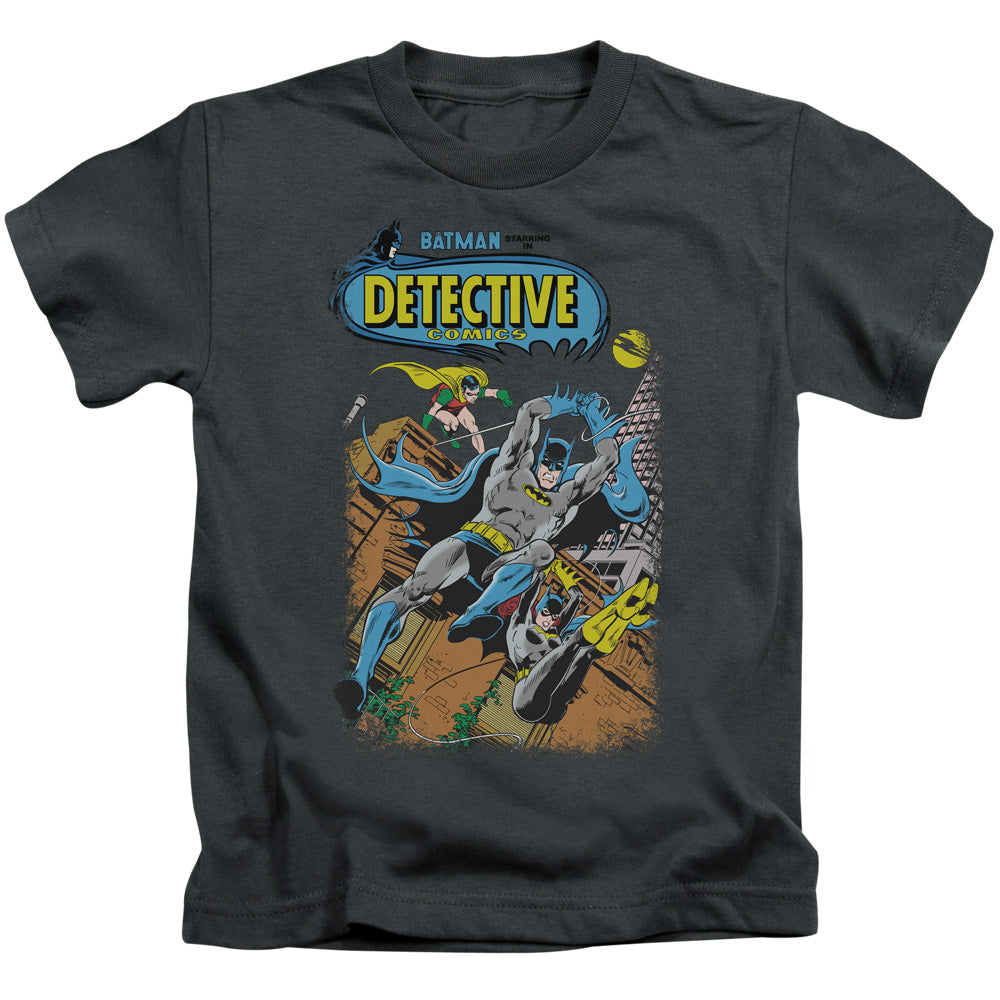 Batman Detective #487 Juvenile Kids Youth T Shirt Charcoal