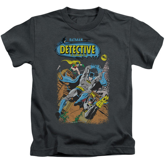 Batman Detective #487 Juvenile Kids Youth T Shirt Charcoal
