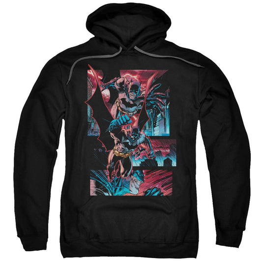 Batman Dark Knight Panels Mens Hoodie Black