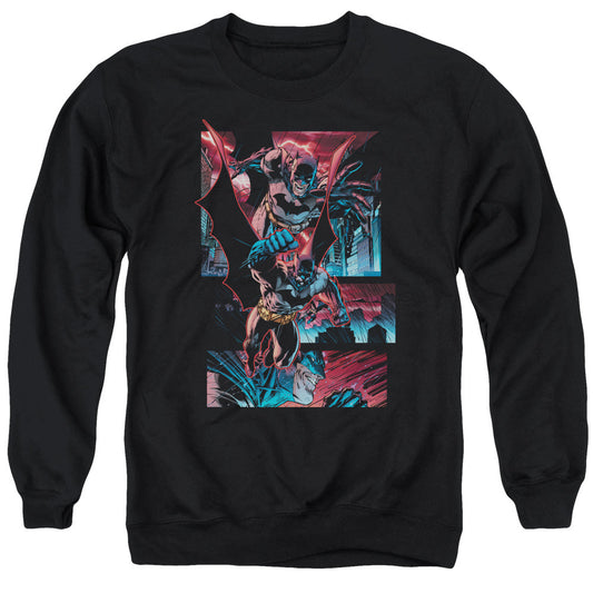 Batman Dark Knight Panels Mens Crewneck Sweatshirt Black