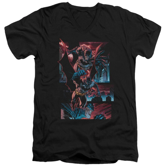 Batman Dark Knight Panels - Men's V-Neck T-Shirt