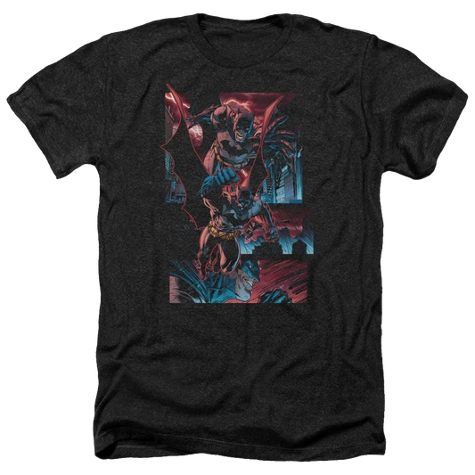 Batman Dark Knight Panels - Men's Heather T-Shirt