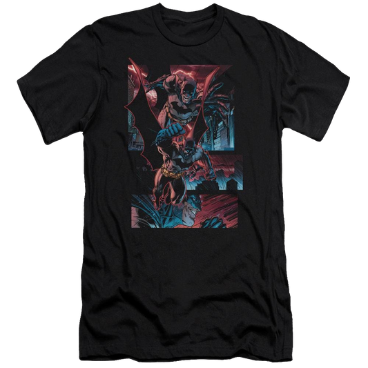 Batman Dark Knight Panels - Men's Premium Slim Fit T-Shirt