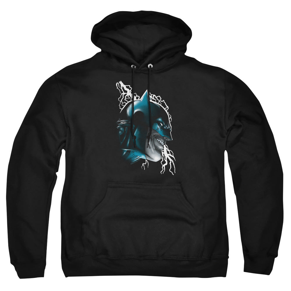 Batman Crazy Grin Mens Hoodie Black