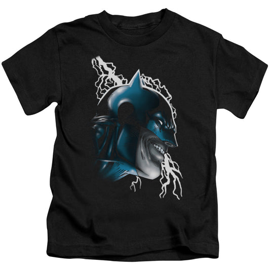 Batman Crazy Grin Juvenile Kids Youth T Shirt Black