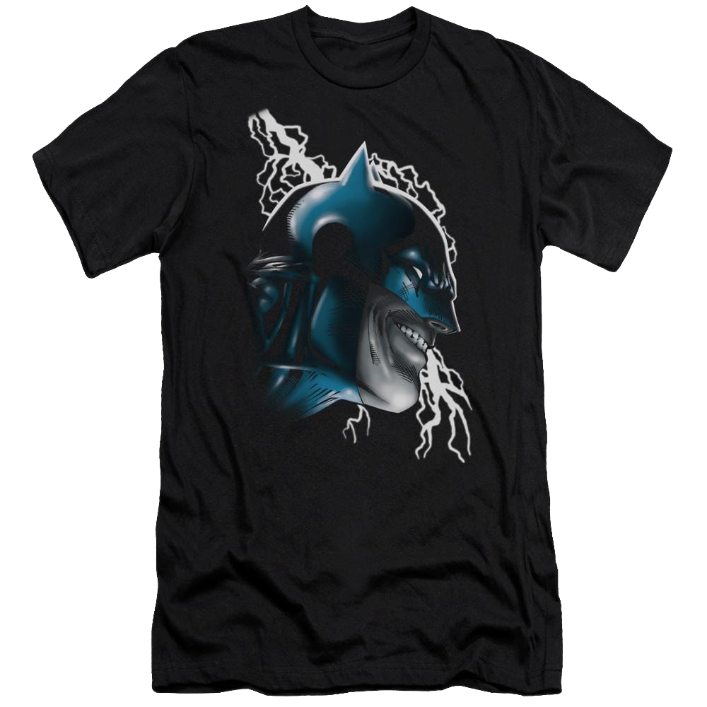 Batman Crazy Grin - Men's Premium Slim Fit T-Shirt