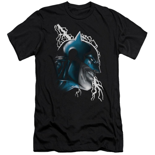 Batman Crazy Grin - Men's Premium Slim Fit T-Shirt