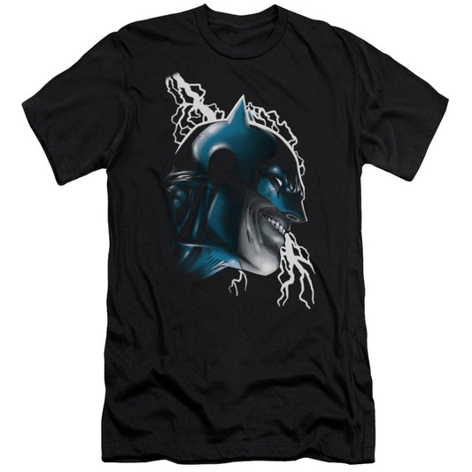Batman Crazy Grin Premium Bella Canvas Slim Fit Mens T Shirt Black